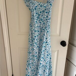 Draper James Blue Floral Dress